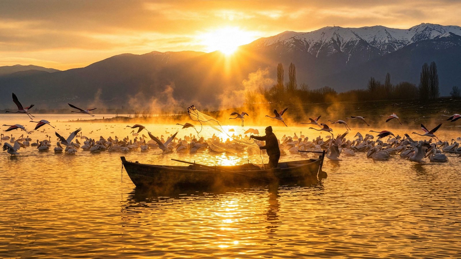 Beautiful view of Lake Kerkini